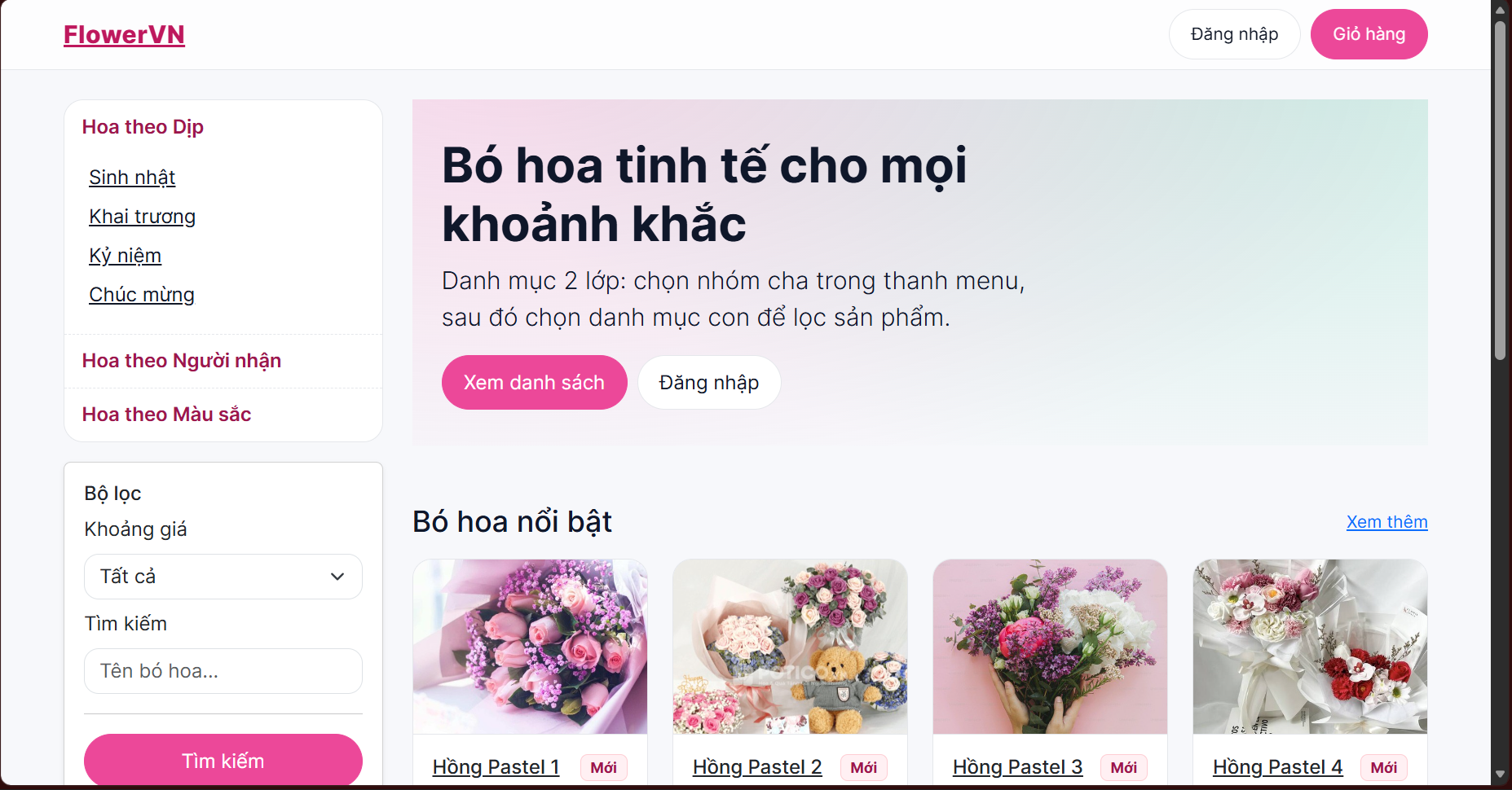 Shopflowers Project